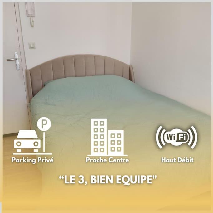 Апартаменти Le 3, Wifi, Parking, Centre Шатору Екстер'єр фото